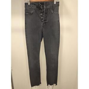 Mother The Pixie Dazzler Ankle Fray Not Guilty Jeans Buckle Fly Size 27